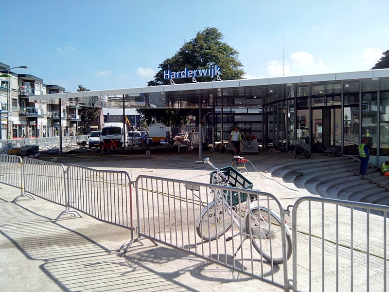 Station Harderwijk - nog veel werk tot de opening